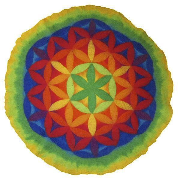 Wandteppich Blume Des Lebens O 110 Cm Akar Webshop