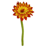 Filzblume Dahlie 53cm gelb-orange