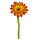 Filzblume Dahlie 53cm gelb-orange