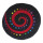 Filz Sitzmatte Spirale schwarz