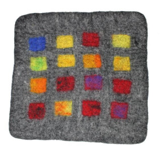 Filz-Sitzmatte quadratisch Spielbrett