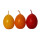 Ostereier-Kerzen 3er-Set orange/rot/gelb