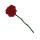 Filz Rose offen 40cm rot