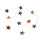 Girlande mit Papier-Sternchen 200cm multicolor