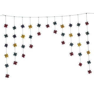 Palmblatt Fenster-Girlande 100cm Sterne