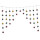 Palmblatt Fenster-Girlande 100cm Sterne