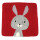 Filz Sitzmatte quadratisch Hase