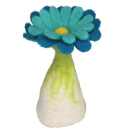 Filz Eierw&auml;rmer Blume t&uuml;rkis