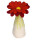 Filz Eierw&auml;rmer Blume rot