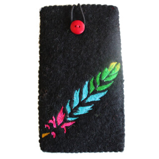 Filz Smartphone-H&uuml;lle Feder