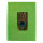 Notizbuch Pfauenfeder gr&uuml;n