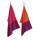 Geschirrt&uuml;cher 2er-Set pink/lila und orange/lila
