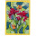 Batikkarte Schmetterling mit Blume
