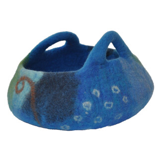Filz Korb blau