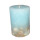 Kerze mit Muscheln blau