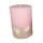 Restposten: Kerze mit Muscheln rosa