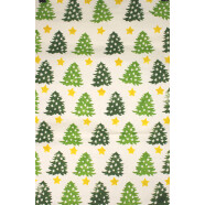 Geschenkpapier Weihnachtsb&auml;ume und Sterne