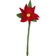 Filzblume Weihnachtsstern rot