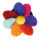 Filz Haargummi Bl&uuml;te multicolor