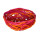 Korb aus Papier-Schn&uuml;ren 13cm pink-orange