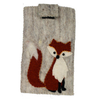 Filz Smartphone-H&uuml;lle Fuchs
