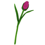 Filz Tulpe 40cm rosa