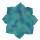 Filz Untersetzer Bl&uuml;te 22cm blau
