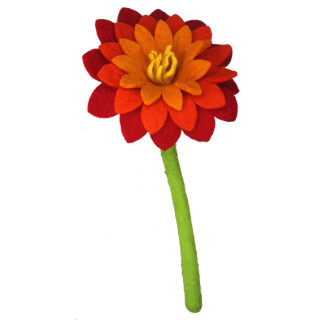 Filzblume Dahlie 35cm rot