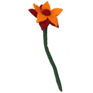 Filz Bl&uuml;mchen 20cm rot