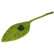 Filz Blatt 45cm mit Frosch