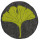 Filz Sitzmatte rund Ginkgo rund
