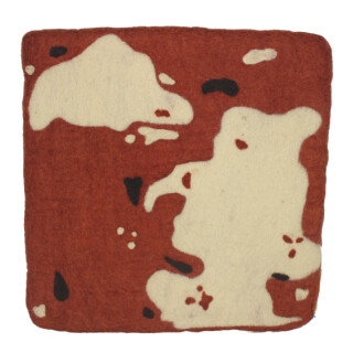 Restposten: seat mat square cow