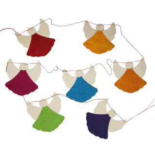 Papier Girlande 180cm Engel multicolor