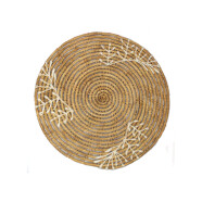 Untersetzer aus Palmfasern 20cm bestickt