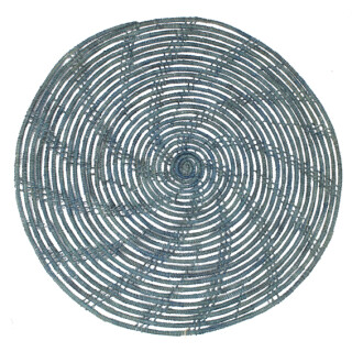Restposten: Untersetzer aus Palmfasern 38cm indigo