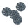 Untersetzer 4er-Set 10cm indigo