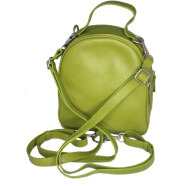 Leder 3-in1-Kombitasche gr&uuml;n