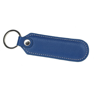 Leder Schl&uuml;sselanh&auml;nger blau