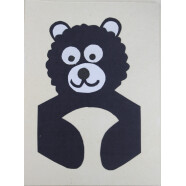 Restposten: Panda card, Size: 15 x 11 cm