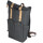 Restposten: Rolltopp-Rucksack Jutestoff schwarz