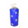Stumpenkerze  blau mit Sternen 10cm