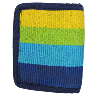 Geldb&ouml;rse Heavy Cotton Blau/Gr&uuml;n/Gelb