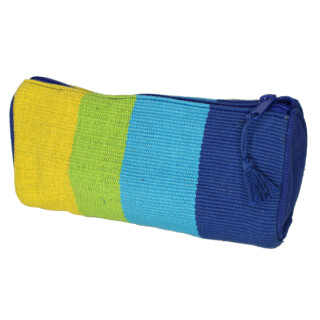 Schlamperm&auml;ppchen Heavy Cotton Blau/Gr&uuml;n/Gelb