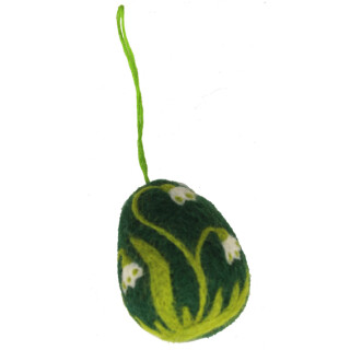 Filz H&auml;nger Osterei gr&uuml;n