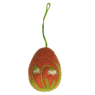 Filz H&auml;nger Osterei apricot