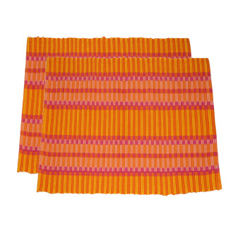 Platzdecken 2er-Set orange