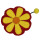 Filz B&ouml;rse Blume gelb