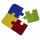 Restposten: Filz Untersetzer-Puzzle bunt