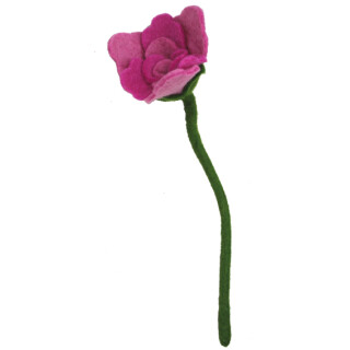 Filz Rose 2farbig 40cm rosa