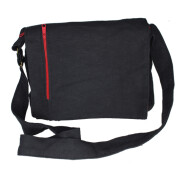 Schultertasche gro&szlig; schwarz
